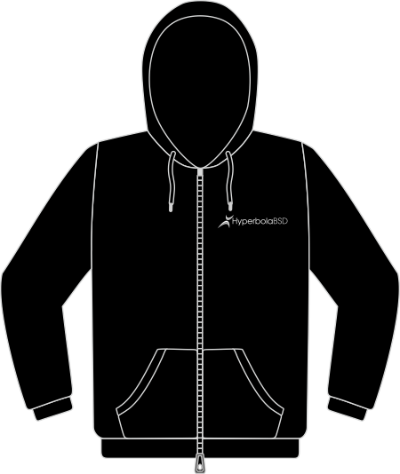 HyperbolaBSD with zipper sweatshirt