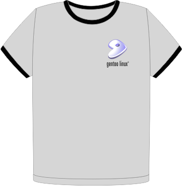 Gentoo heart Ringer t-shirt