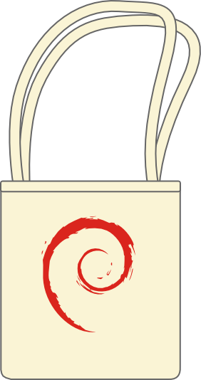 The Debian natural organic Tote bags