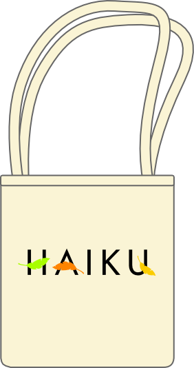 The Haiku natural organic Tote bags