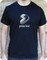 Gentoo white on black t-shirt - Photo