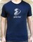 Gentoo white on navy organic t-shirt - Photo