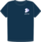 Camiseta Gentoo heart navy organic