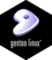 Gentoo linux black sticker