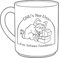 GNU is not Unix mug (FW0696)