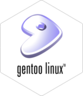 Gentoo linux white sticker (FW0747)